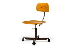 Jørgen Rasmussen for Kevi Danish Teak Bentwood Swiveling 'Task' Chair