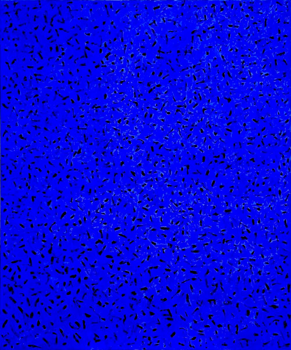 Jürgen Reichert Abstract Painting – Blaues Wunder