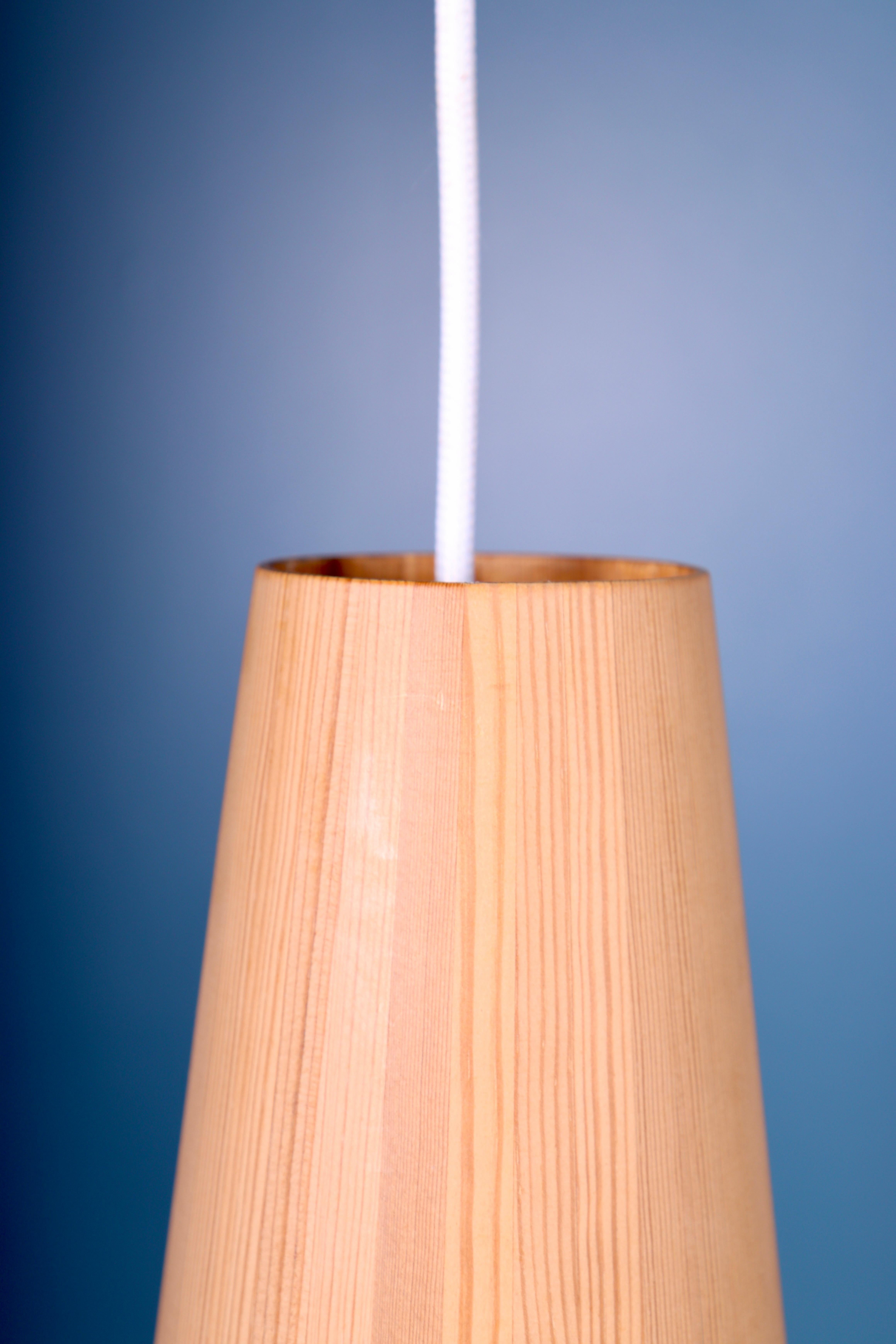 Mid-20th Century Jørgen Wolf Ceiling Lamp in Oregon Pine, 1960 For Sale