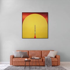 Abricot Sang de boeuf Bouton d’or # Conquistador (Abstract Painting)