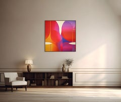 Bonbon Lapis-la- zuli Coq de roche # Fastoche (Pittura astratta)