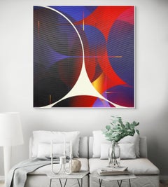 Cinabre Nuit Aubergine # Adrénaline (Abstrakte Malerei)