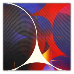 Cinabre Nuit Aubergine # Adrénaline (Abstract Painting)