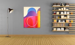 Flamme de soufre Gorge de pigeon Bonbon # Apollon Poséidon (Abstract painting)