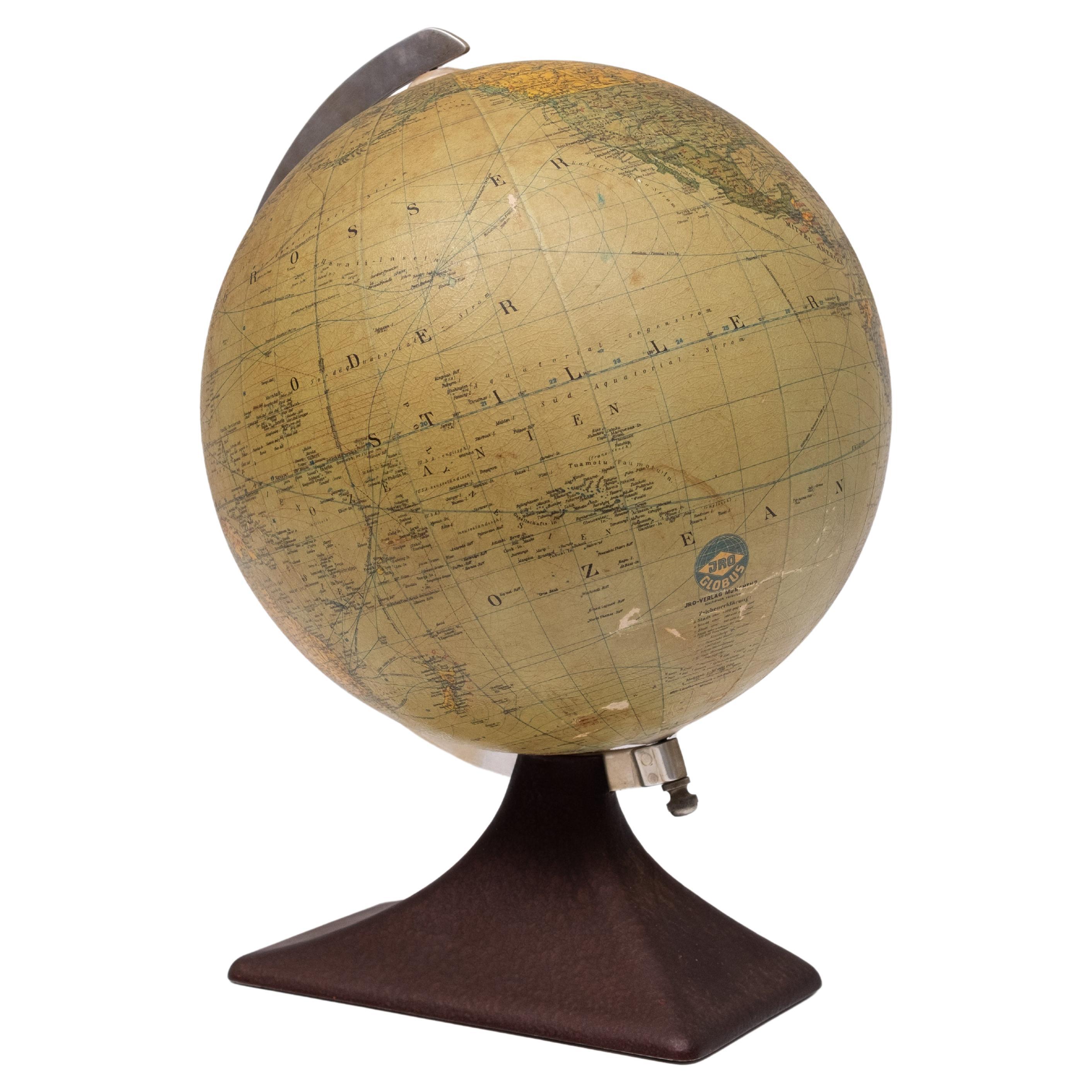 Mid-Century Modern Globe de table JRO  Allemagne des années 1930 en vente