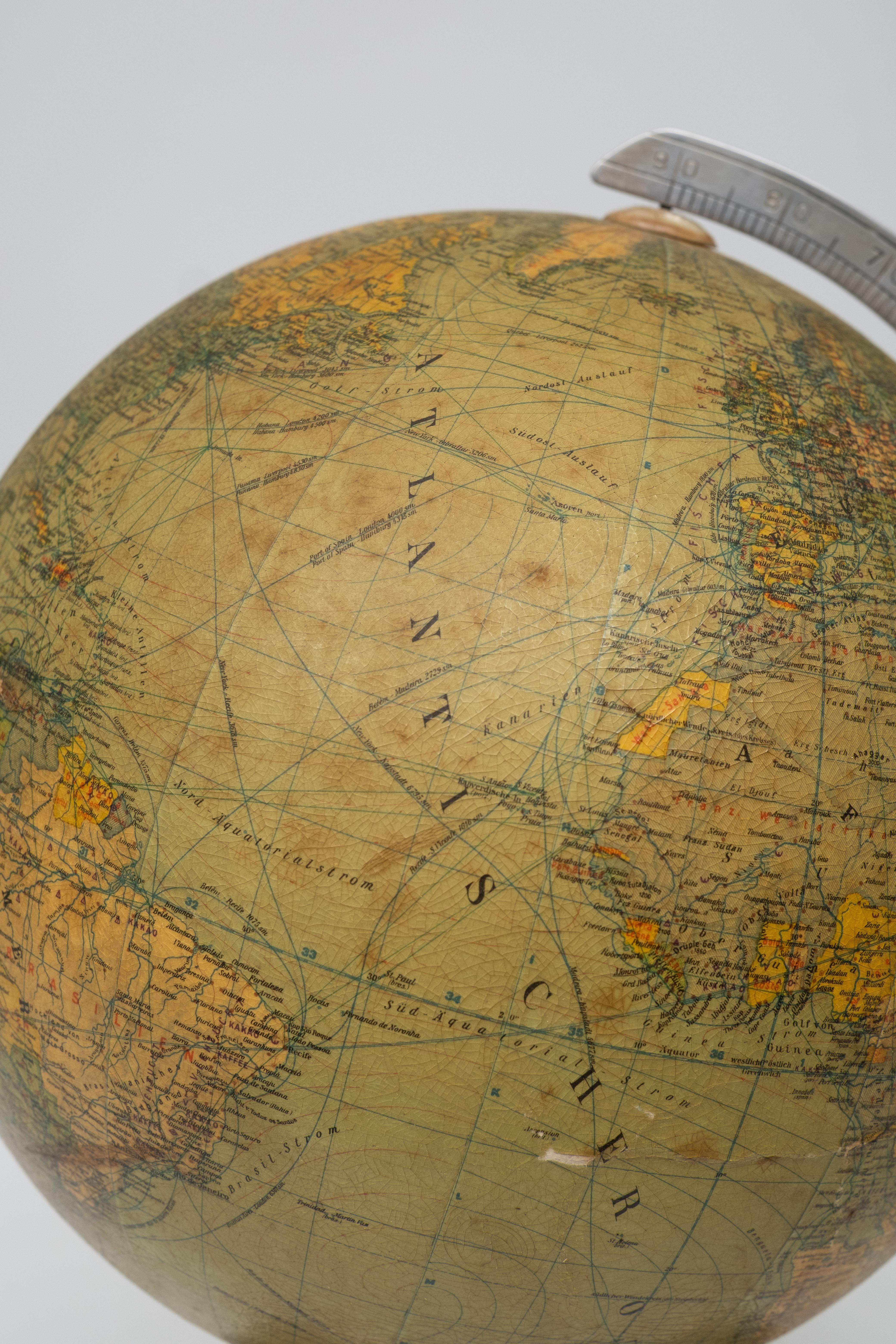 Papier Globe de table JRO  Allemagne des années 1930 en vente