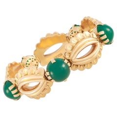 J.Roca 18K Rose Gold Chrysoprase Bracelet