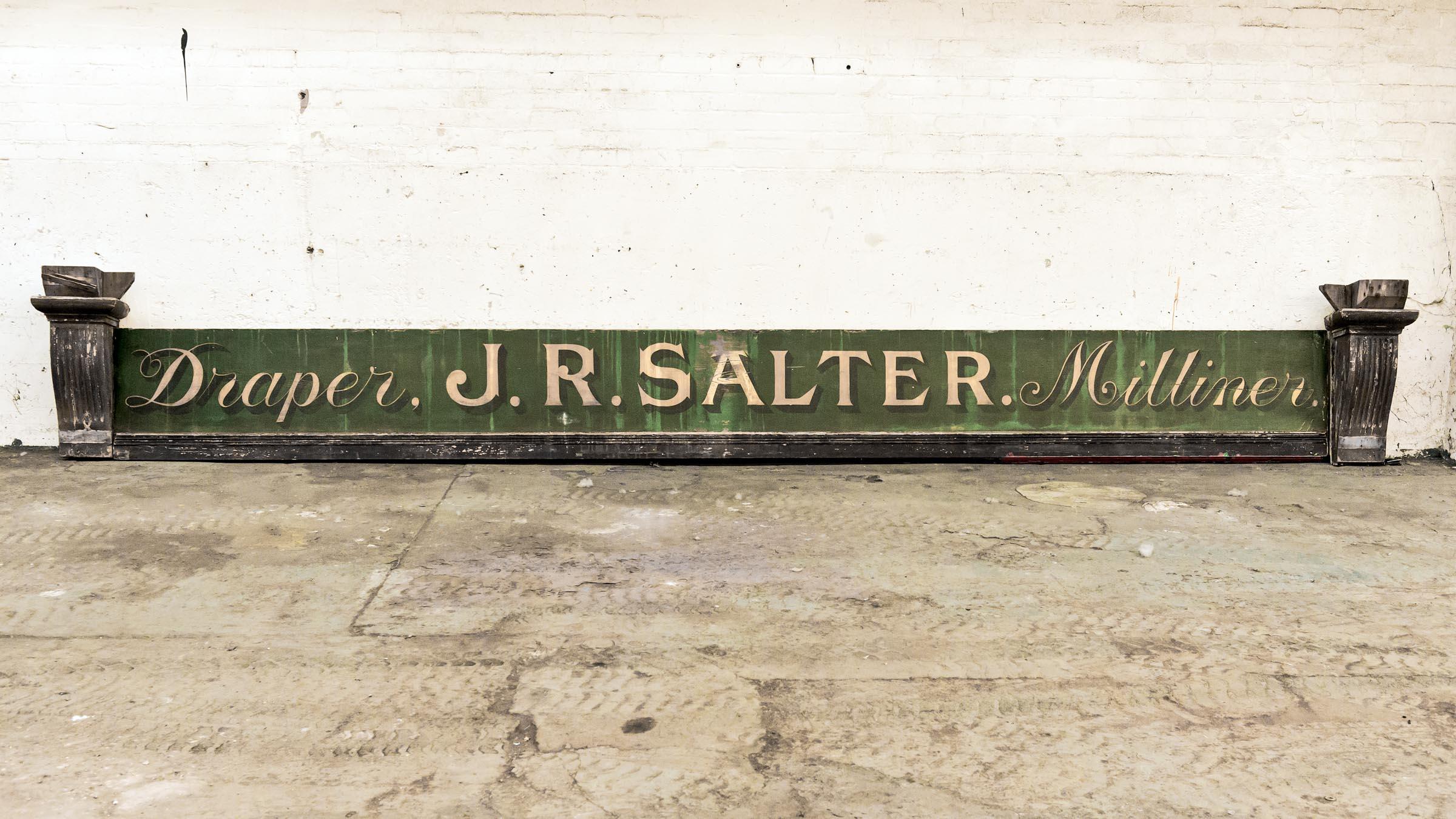 Mid-20th Century J.R.Salter Shop Sign For Sale