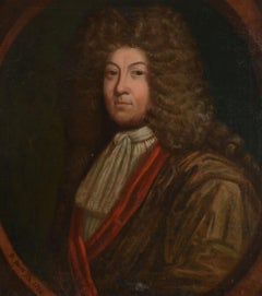 1780 Antique 18c. original oil painting on canvas Portrait of a Nobleman Signed