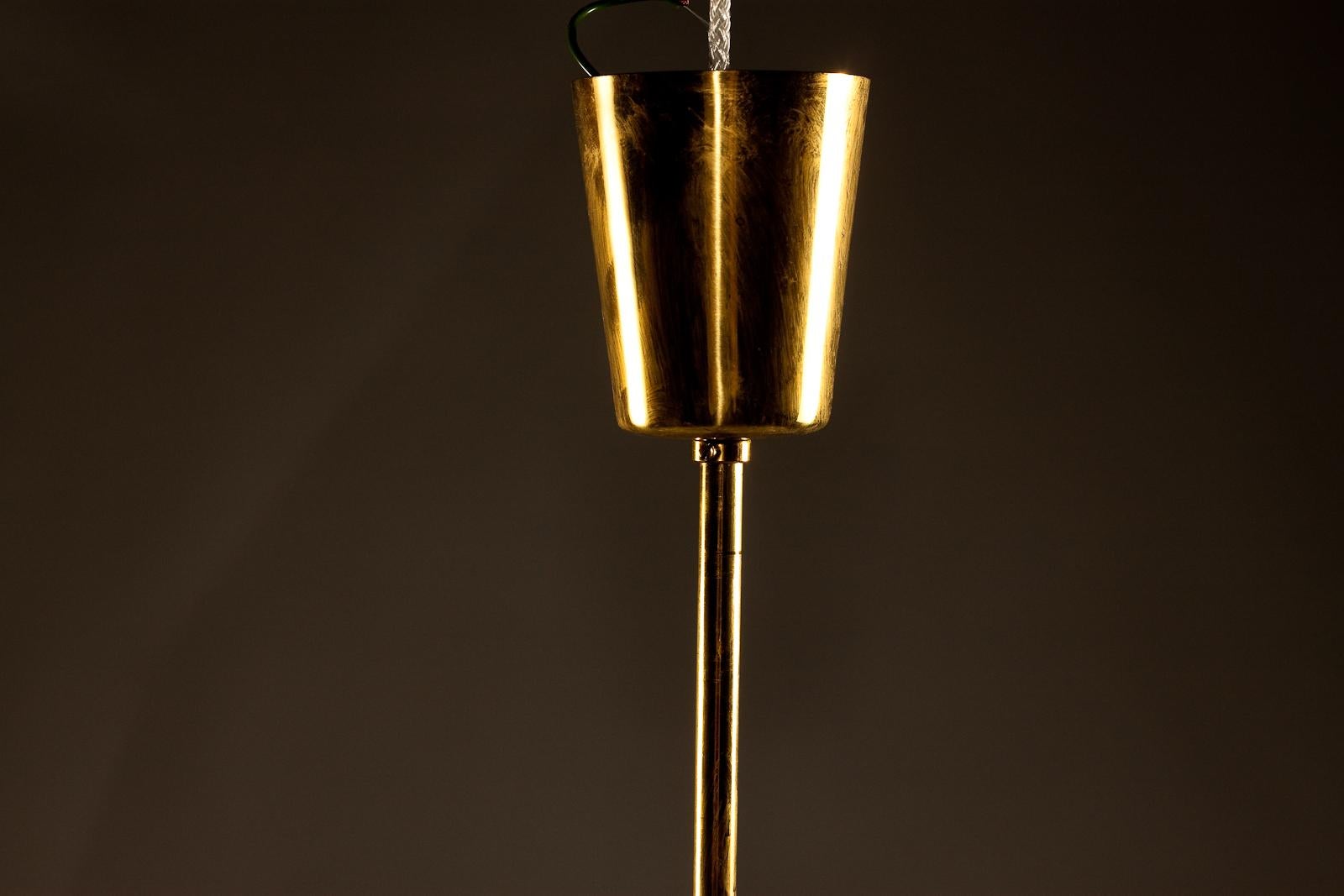 J.T. Kalmar 1960's Tulipan blown glass chandelier For Sale 3