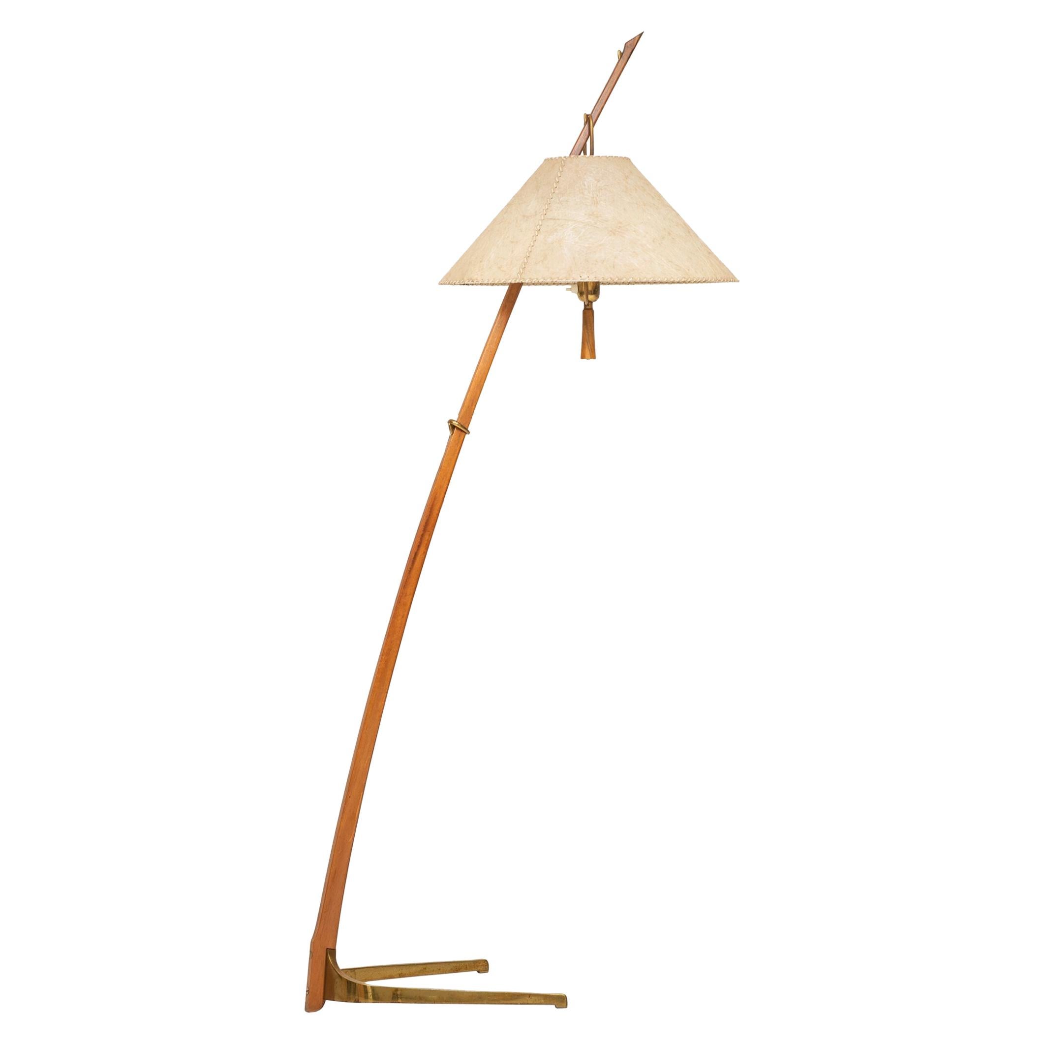 J.T Kalmar & A. Pöll Floor Lamp Model 2076 / Dornstab by J.T Kalmar in Vienna For Sale