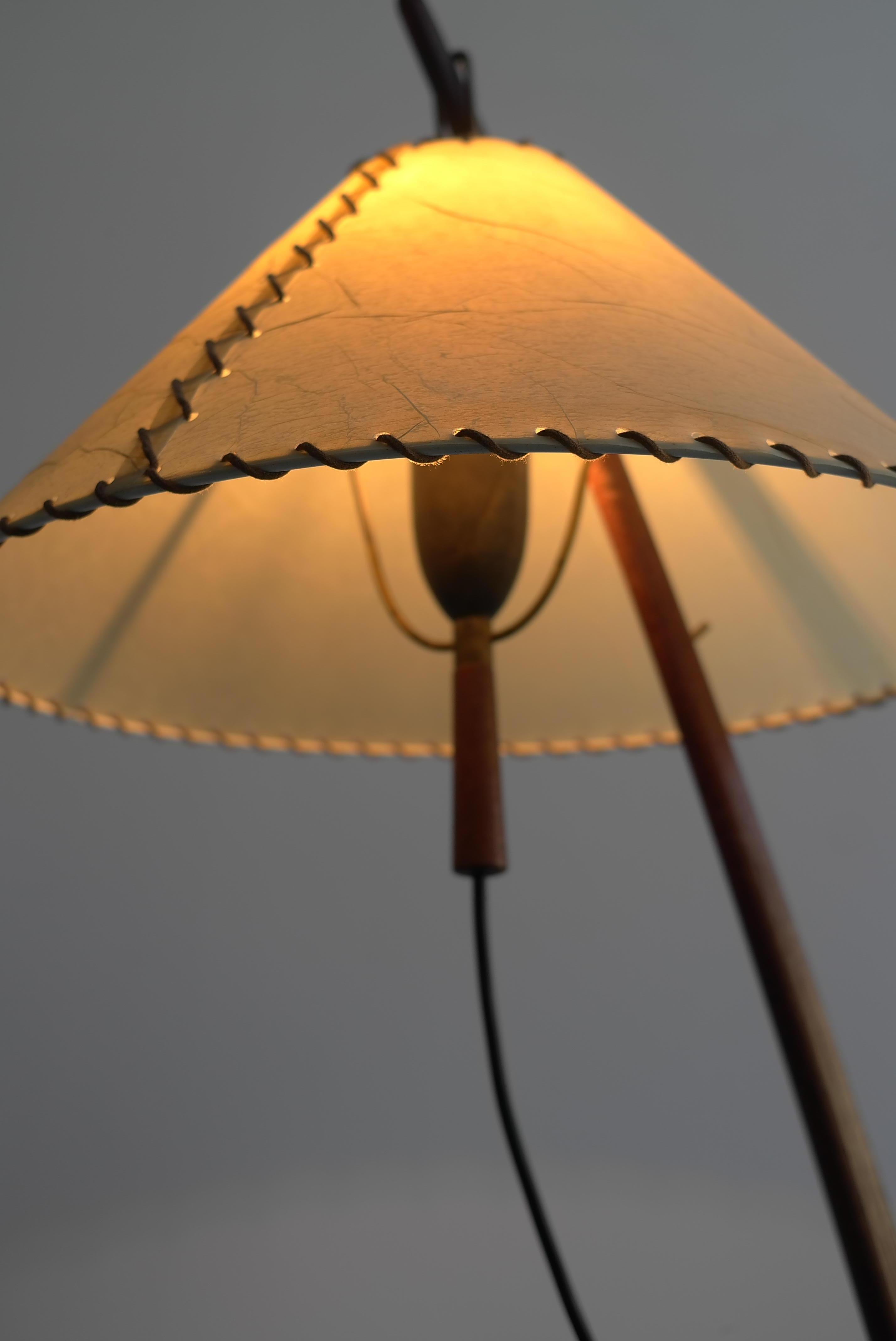 Adjustable Floor Lamp in Teak, Austria, 1950s 4