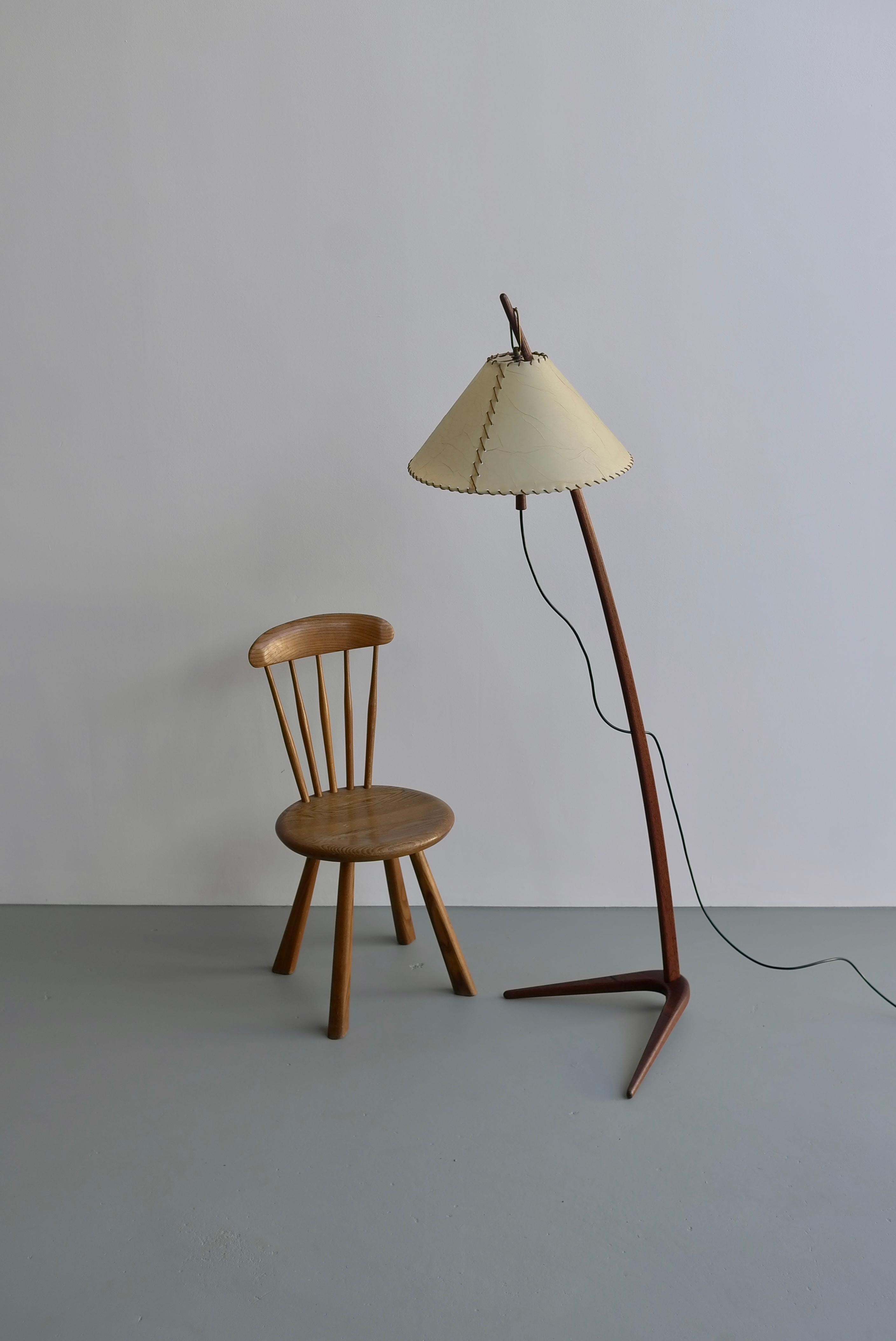 Adjustable Floor Lamp in Teak, Austria, 1950s 5