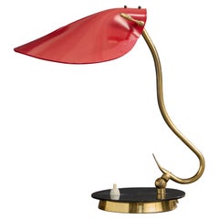J.T. Kalmar Attribution, Table Lamp, Brass, Acrylic, Austria, 1960s