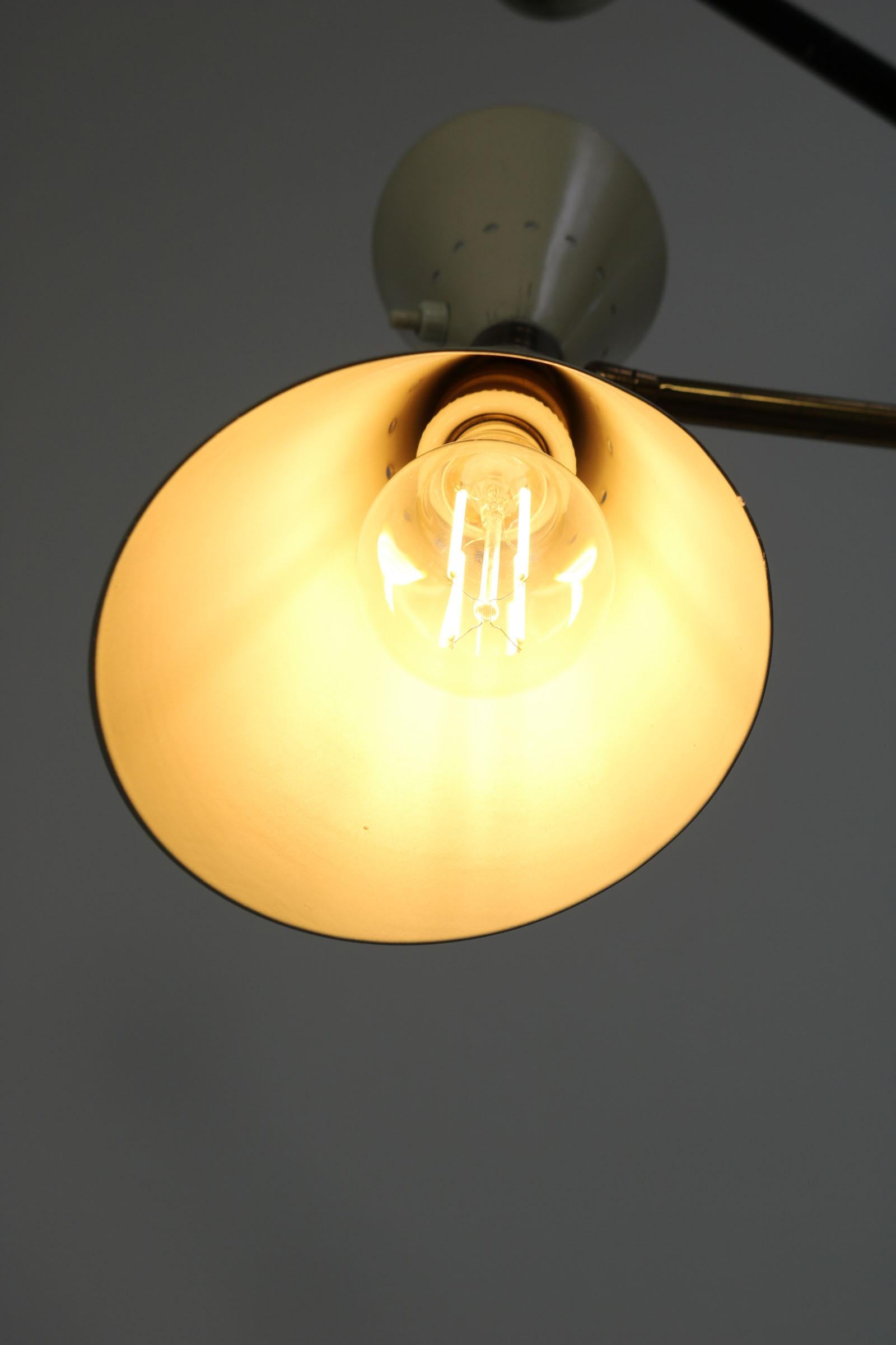J.T. Kalmar Austrian Floor Lamp, Manufactured by Kalmar, 1950s. For Sale 14