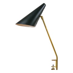 J.T. Kalmar Brass Clamp-Lamp, 1950s
