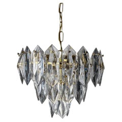 JT Kalmar chandelier, cut glass, 3 levels, Austria, Circa 1970's