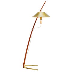 J.T. Kalmar Dornstab-Stehlampe, Österreich, 1950