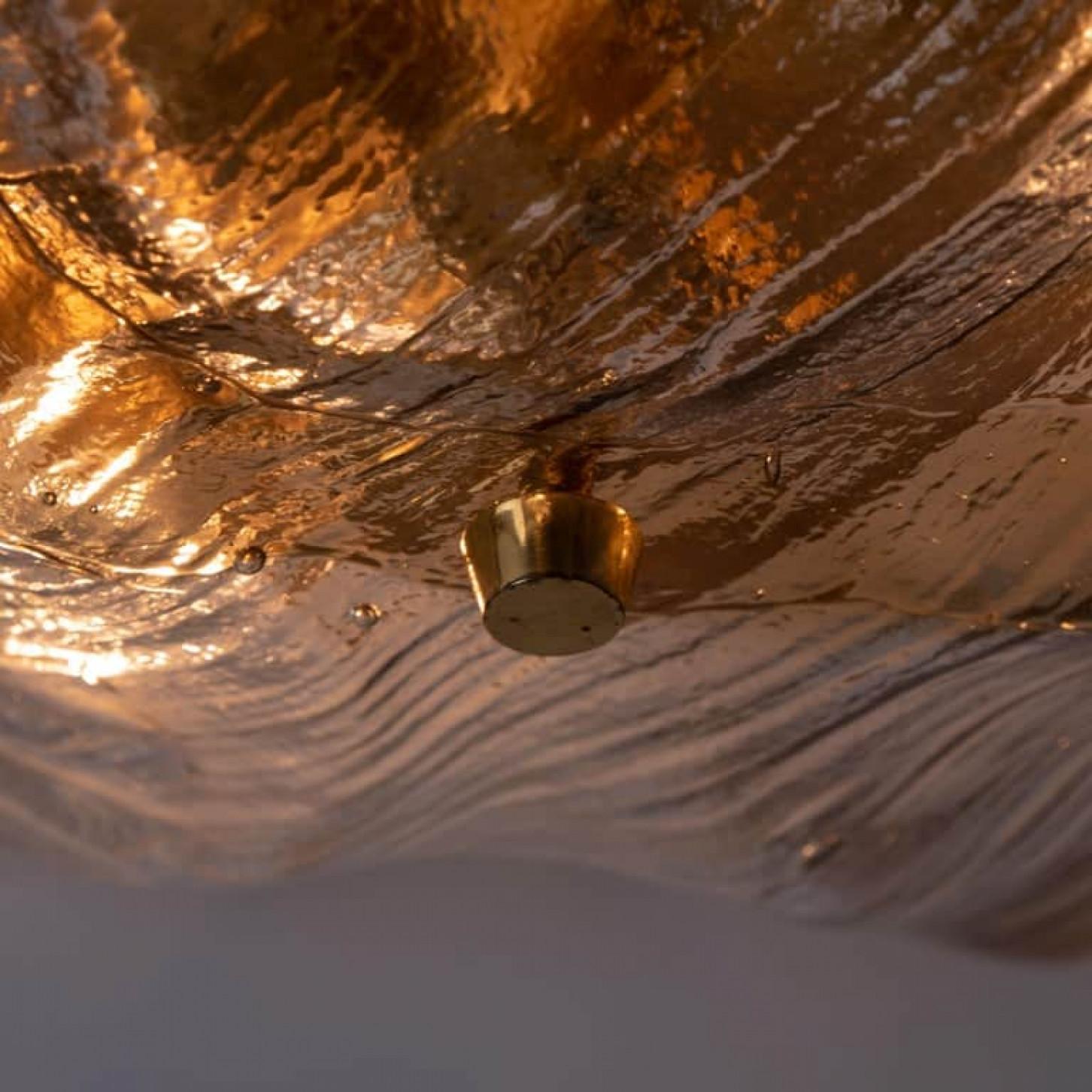 J.T. Monture encastrée Kalmar Franken ambrée et transparente, Autriche, 1960 en vente 9