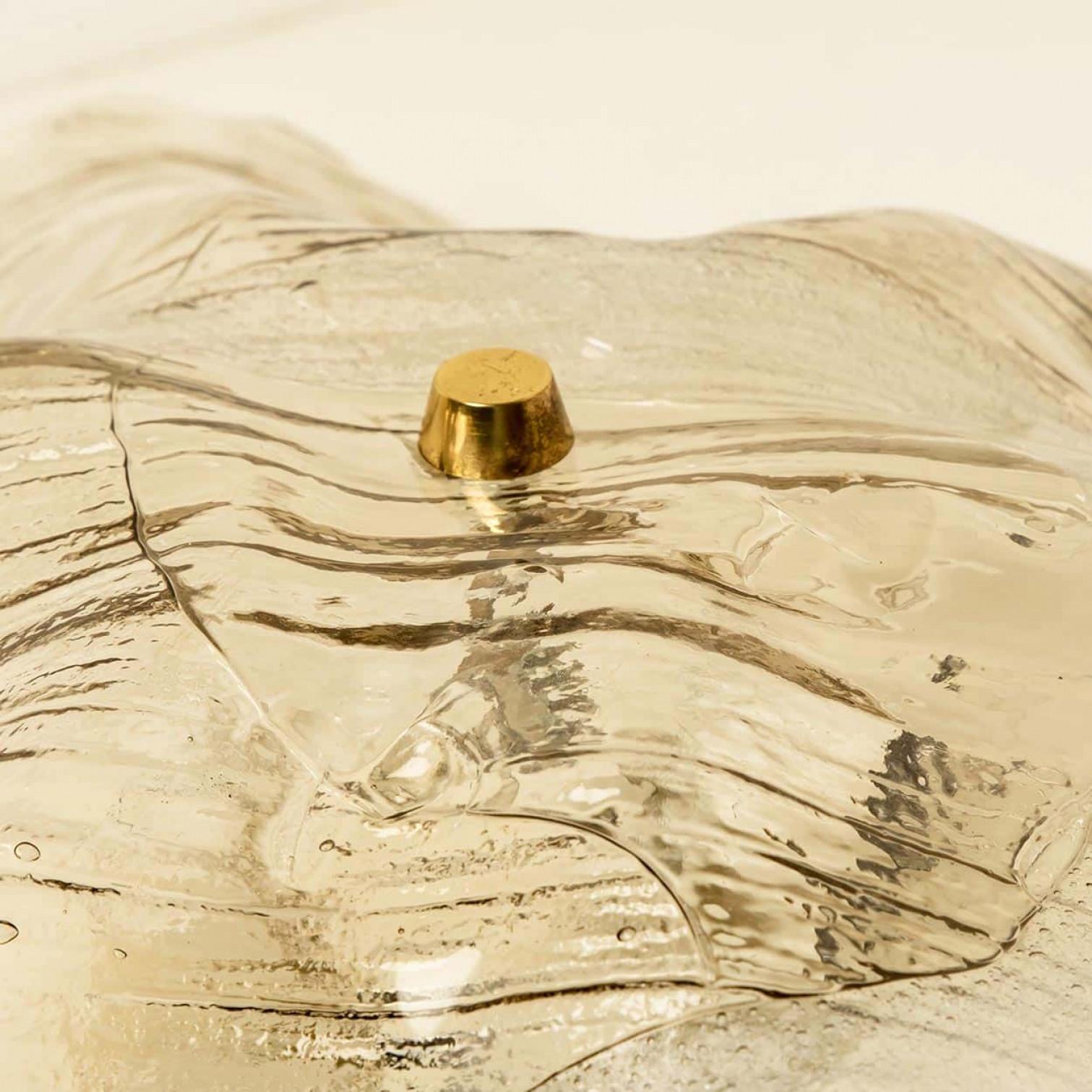 J.T. Lampes murales encastrées en verre clair Kalmar Lighting, 1960 en vente 3