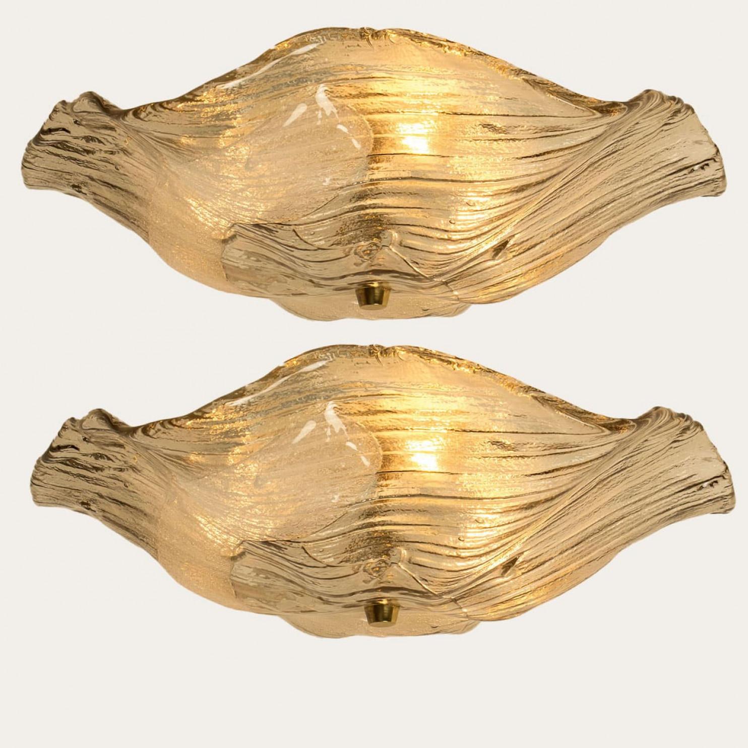 J.T. Lampes murales encastrées en verre clair Kalmar Lighting, 1960 en vente 8