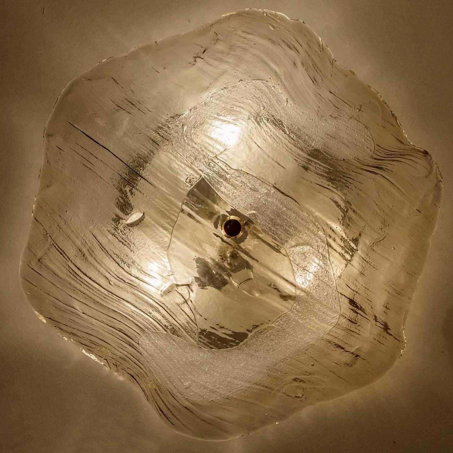 J.T. Kalmar Franken Wandleuchten mit bündigem Klarglas, 1960 (Österreichisch) im Angebot