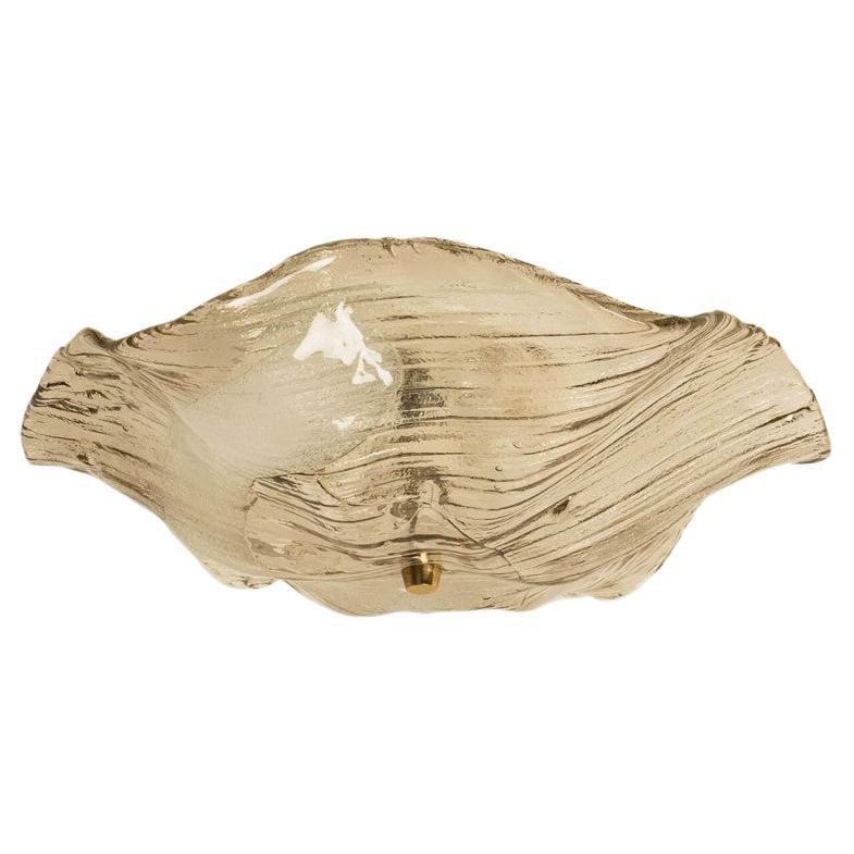 J.T. Kalmar Franken Clear Glass Flush Mounts Wall Lights, 1960