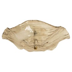 J.T. Kalmar Franken Clear Glass Flush Mounts Wall Lights, 1960