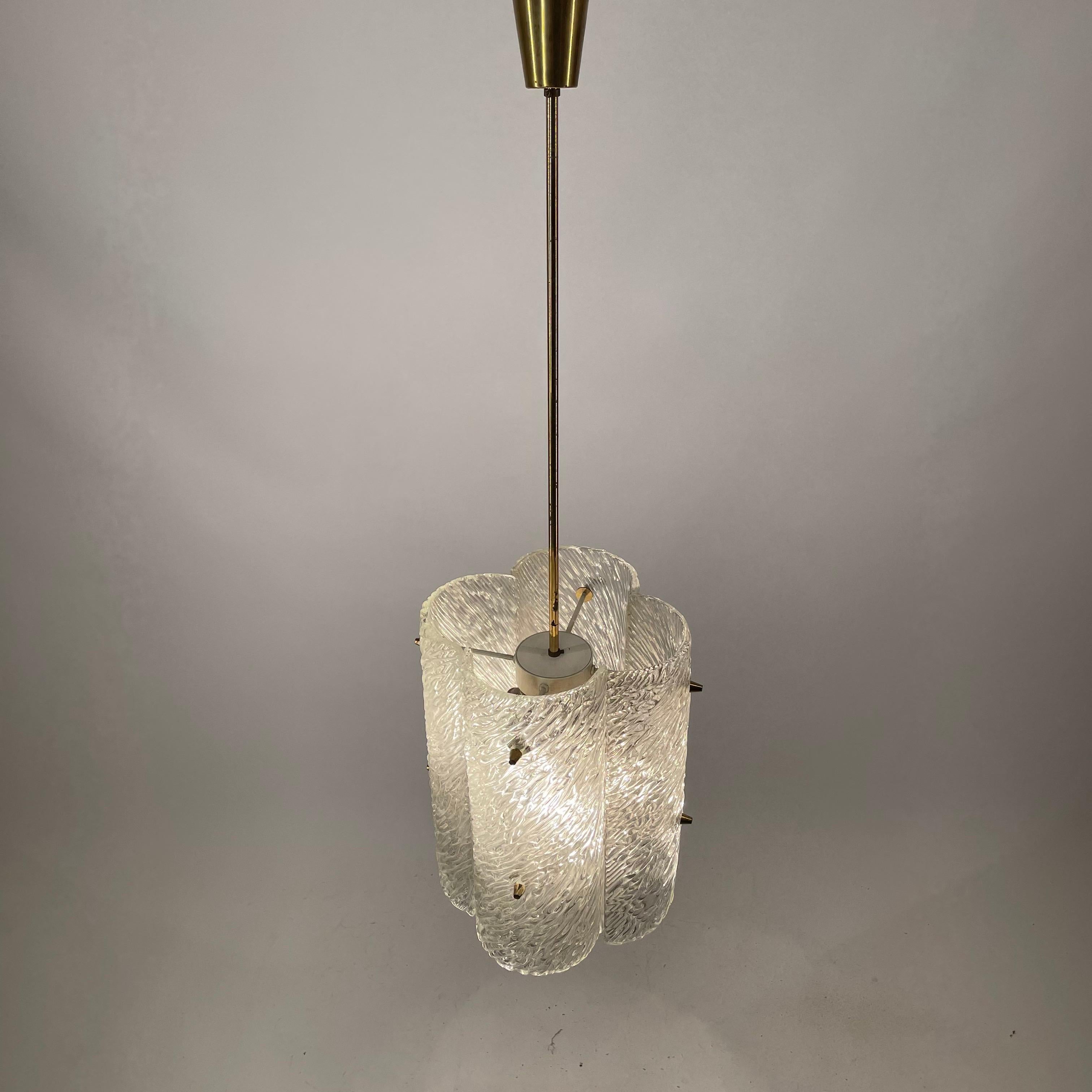 J.T. Lampadario in vetro Kalmar, Austria, anni '50 in vendita 4