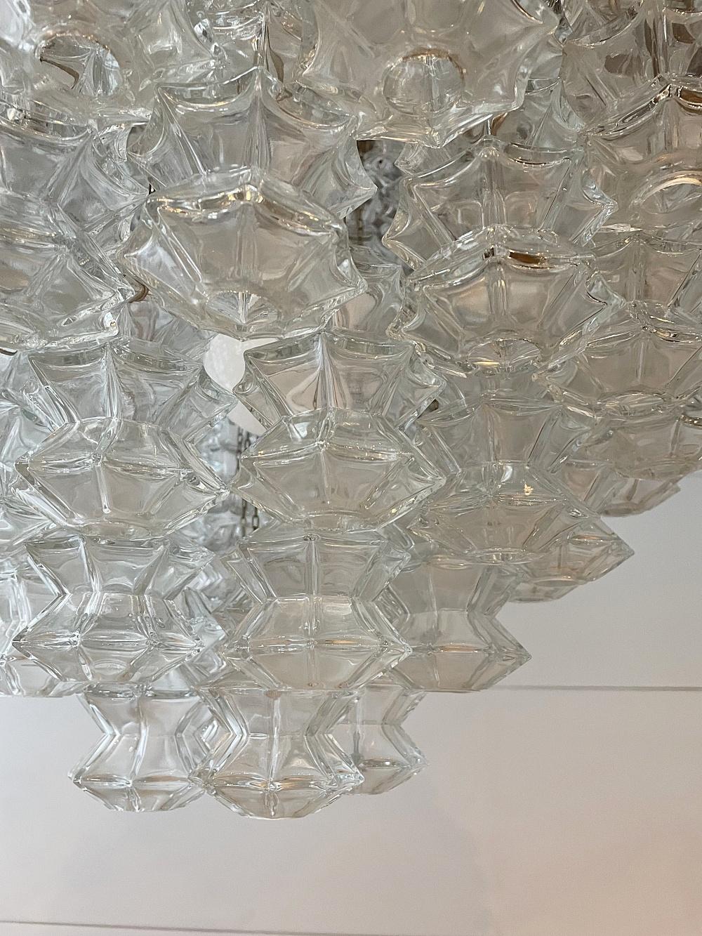 20th Century J.T. Kalmar Huge Pagode Pendant Chandelier, Crystal Glass, 1960s, Austria For Sale