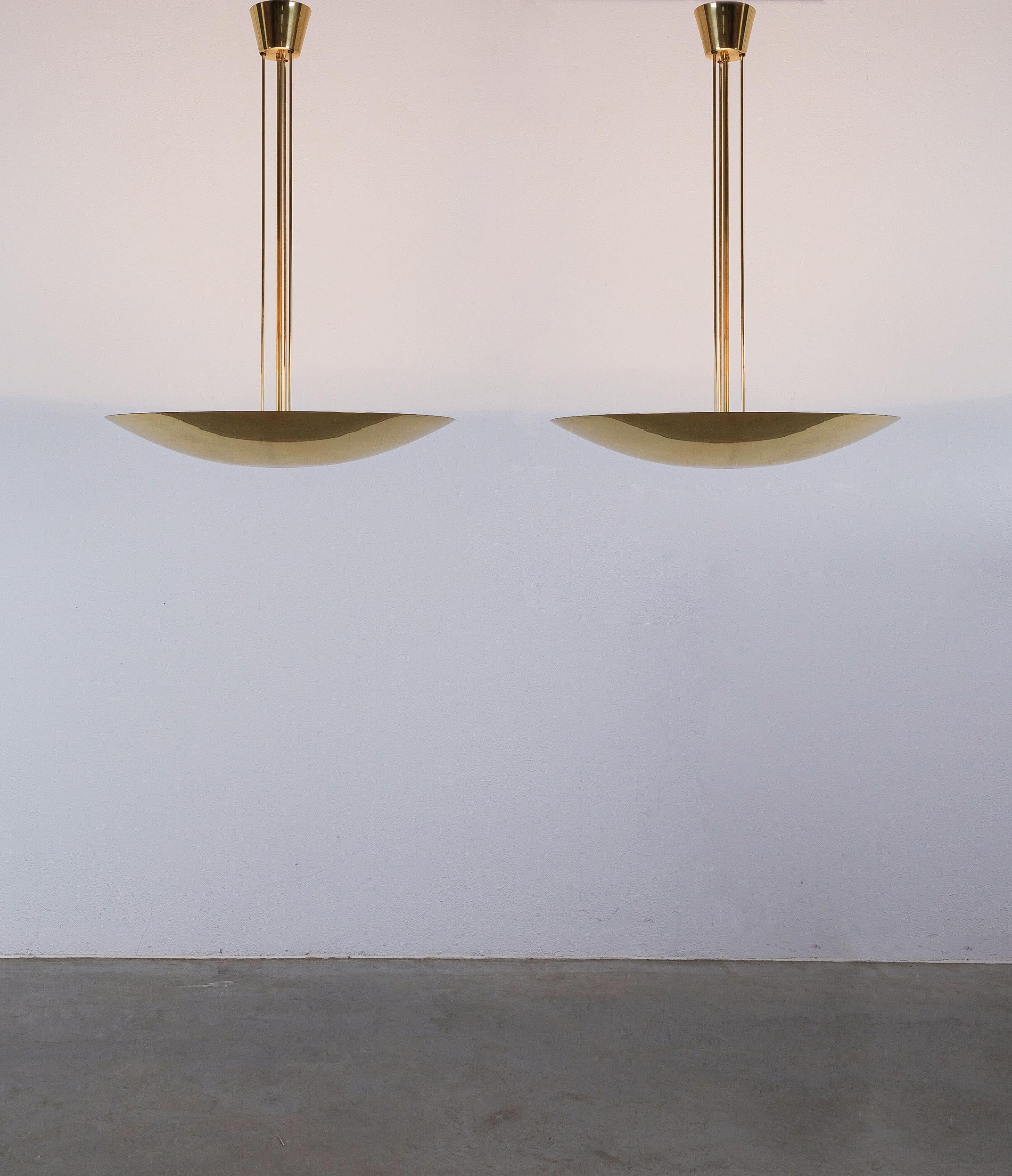 Perfectly preserved vintage Up-light flush mount for J.T Kalmar (design Walter Orleth), Austria, circa 1970- Two lights available, priced per piece
Dimensions are 23.62