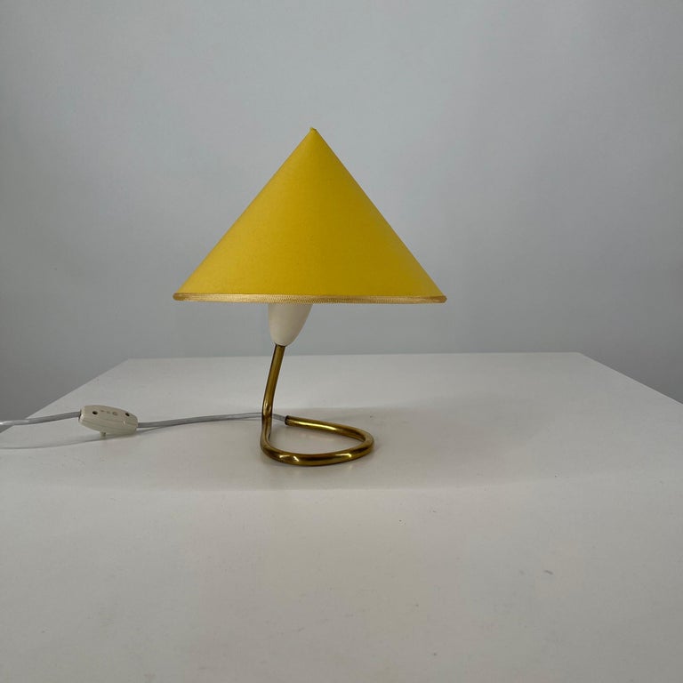 Austrian J.T. Kalmar Mid-Century Modern Petite Table Night Stand Lamp, Austria, 1950s For Sale
