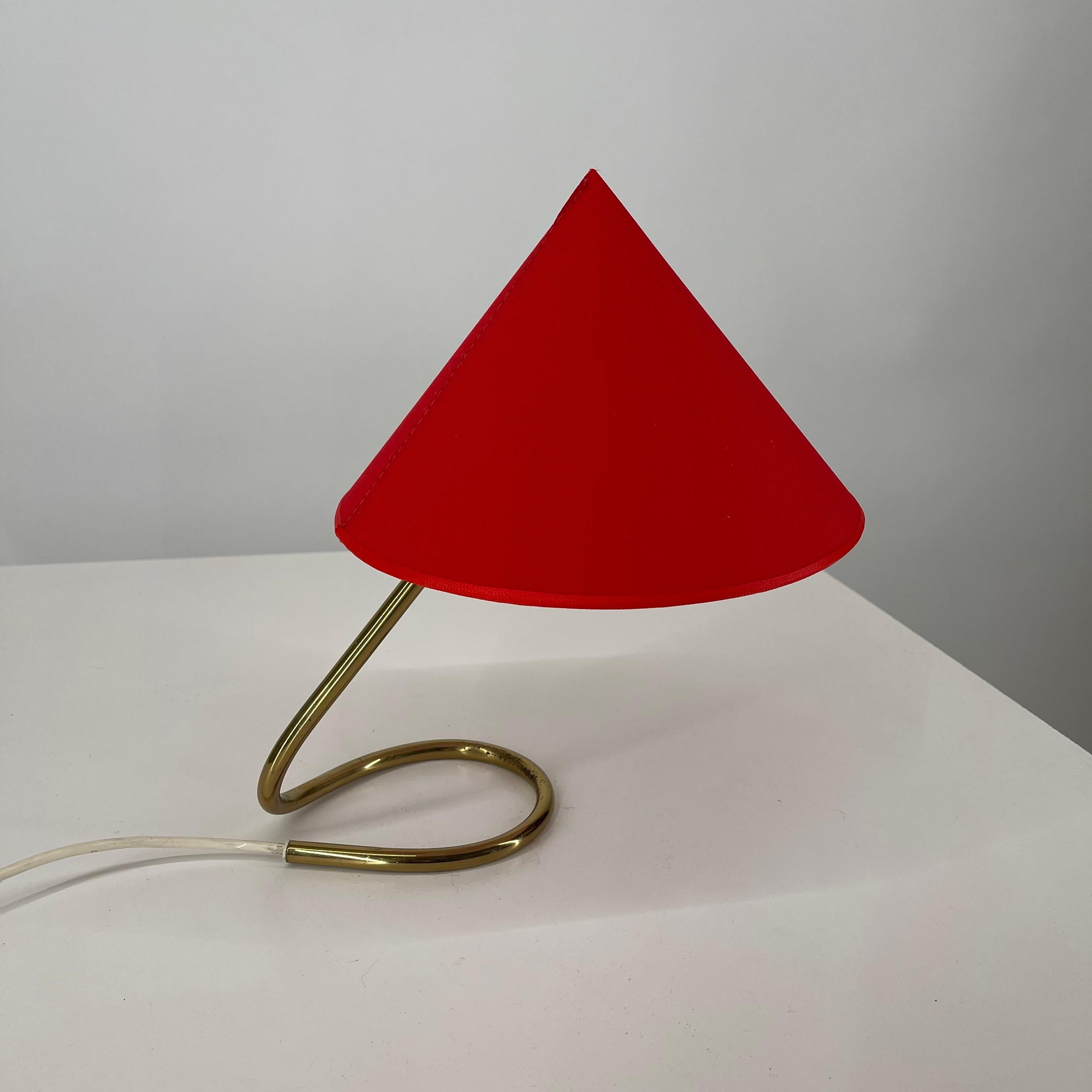 Austrian J.T. Kalmar Mid-Century Modern Petite Table Night Stand Lamp, Austria 1950s