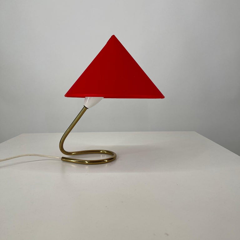 J.T. Kalmar Mid-Century Modern Petite Table Night Stand Lamp, Austria 1950s In Good Condition In Vienna, AT