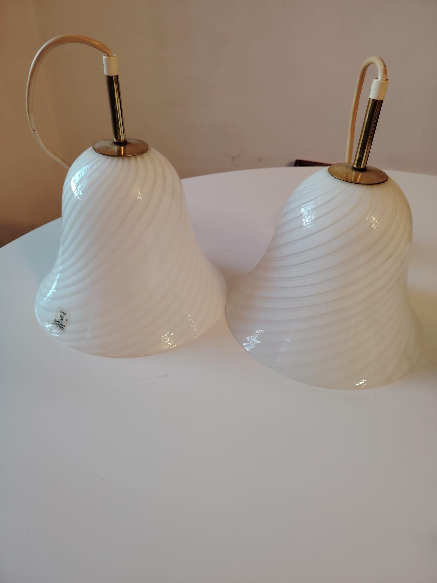 J.T. Kalmar Anhänger mit Murano Wirbel-Muster Glas im Angebot 3