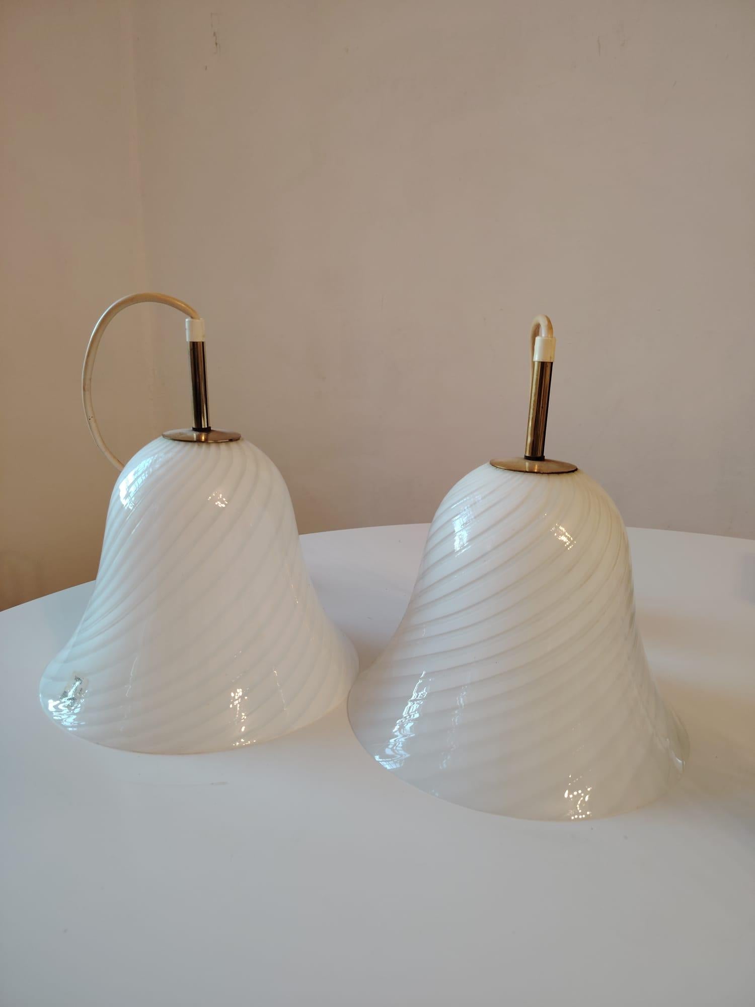 J.T. Kalmar Anhänger mit Murano Wirbel-Muster Glas im Angebot 8