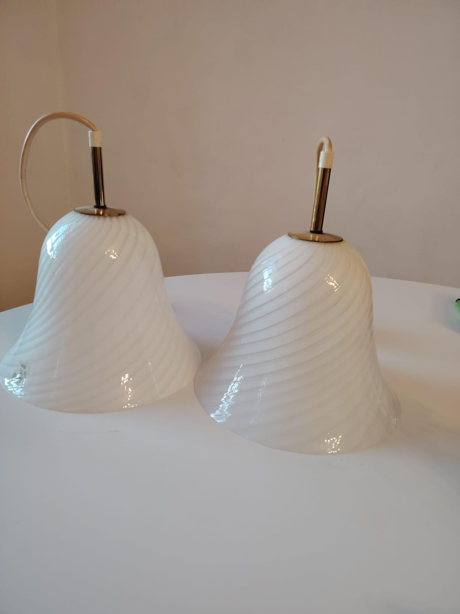 J.T. Kalmar Anhänger mit Murano Wirbel-Muster Glas im Angebot 12