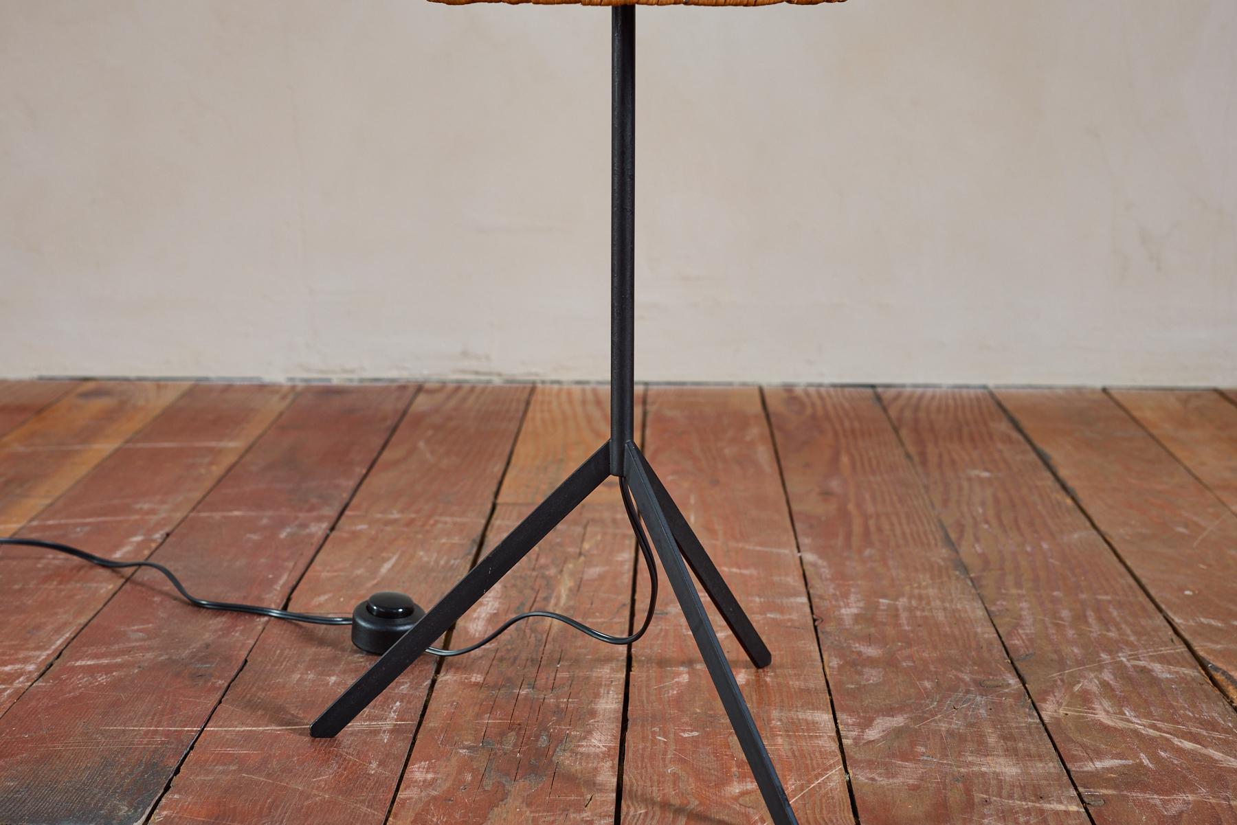 J.T. Kalmar Rattan Floor Lamp For Sale 7