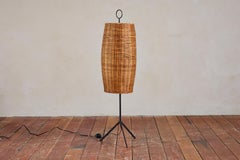 J.T. Kalmar Rattan Floor Lamp