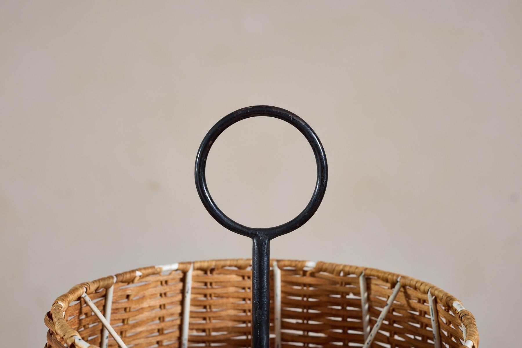 J.T. Kalmar Rattan Floor Lamp For Sale 2