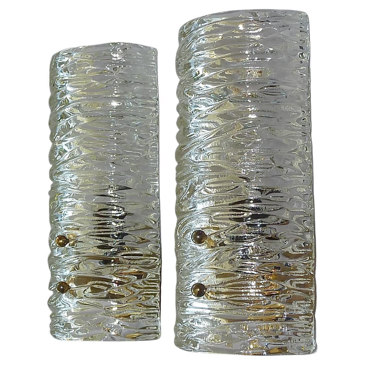 Textured Glass Accent Lighting For Outdoor Reference: One Of Three Textured Glass And Brass Wall Sconces By