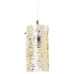 J.T. Kalmar Textured Glass Pendant Lamp