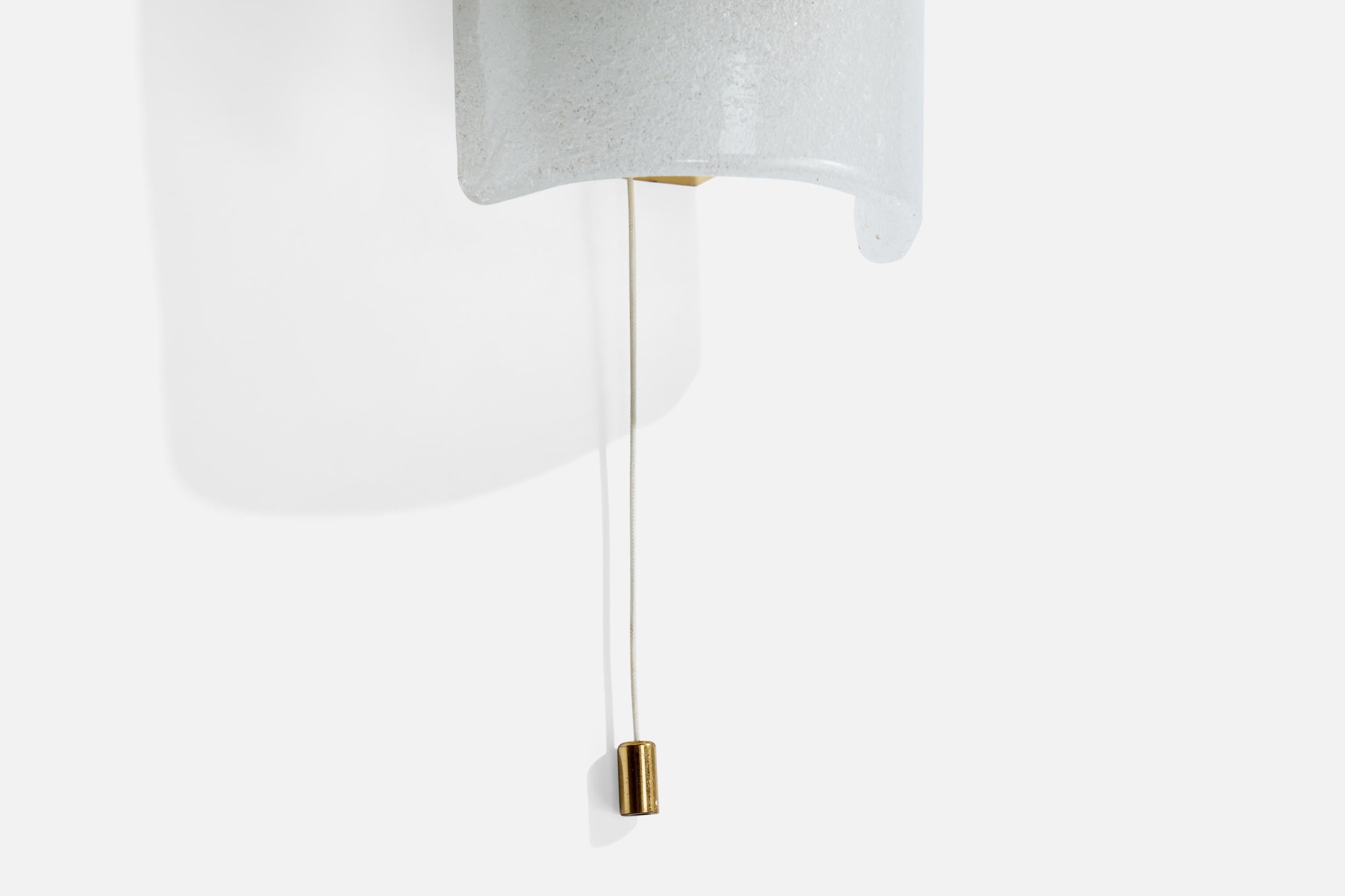 J.T. Kalmar, Apliques, Vidrio, Latón, Austria, Años 60 en venta 6