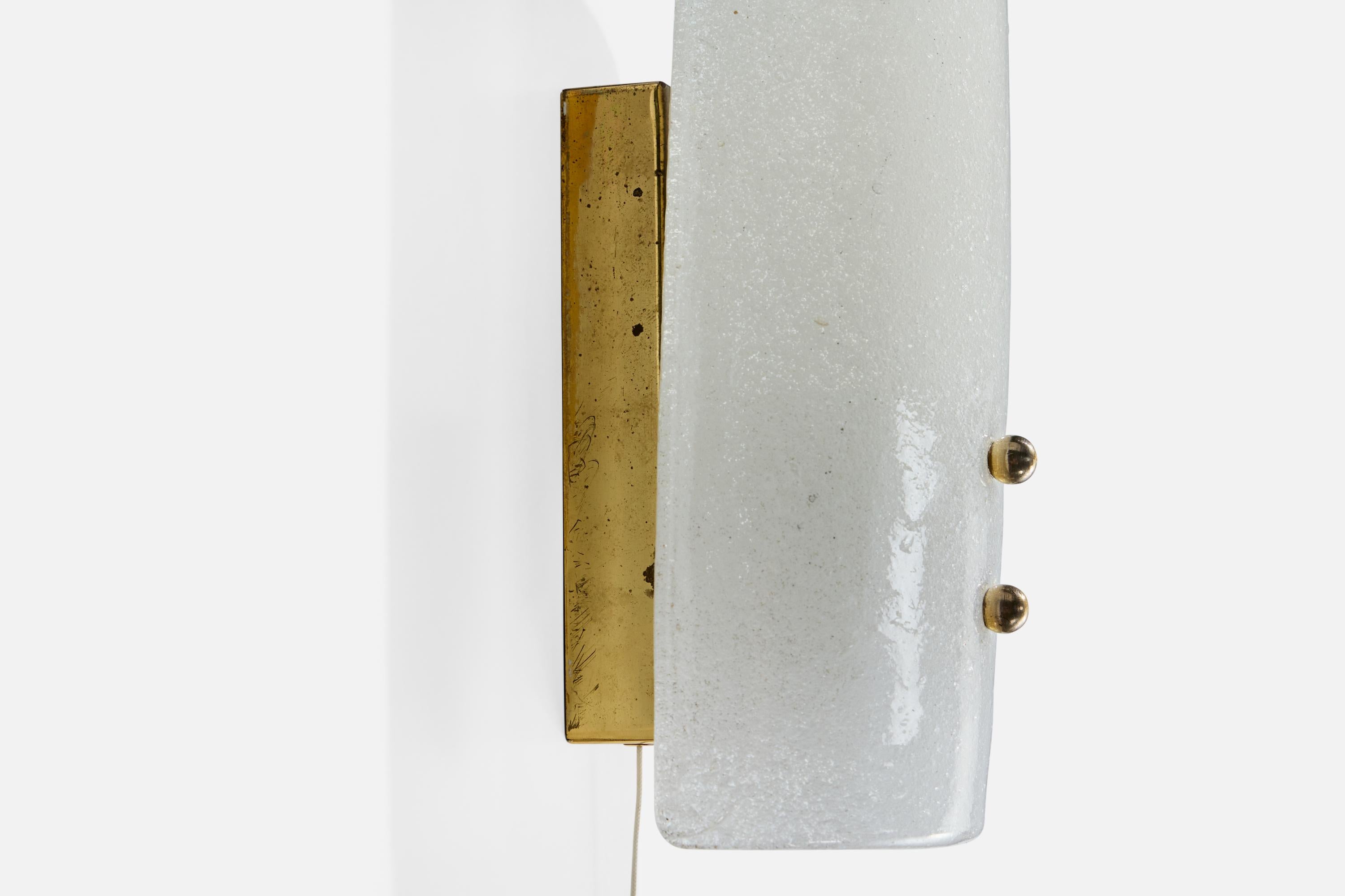 J.T. Kalmar, Apliques, Vidrio, Latón, Austria, Años 60 en venta 2