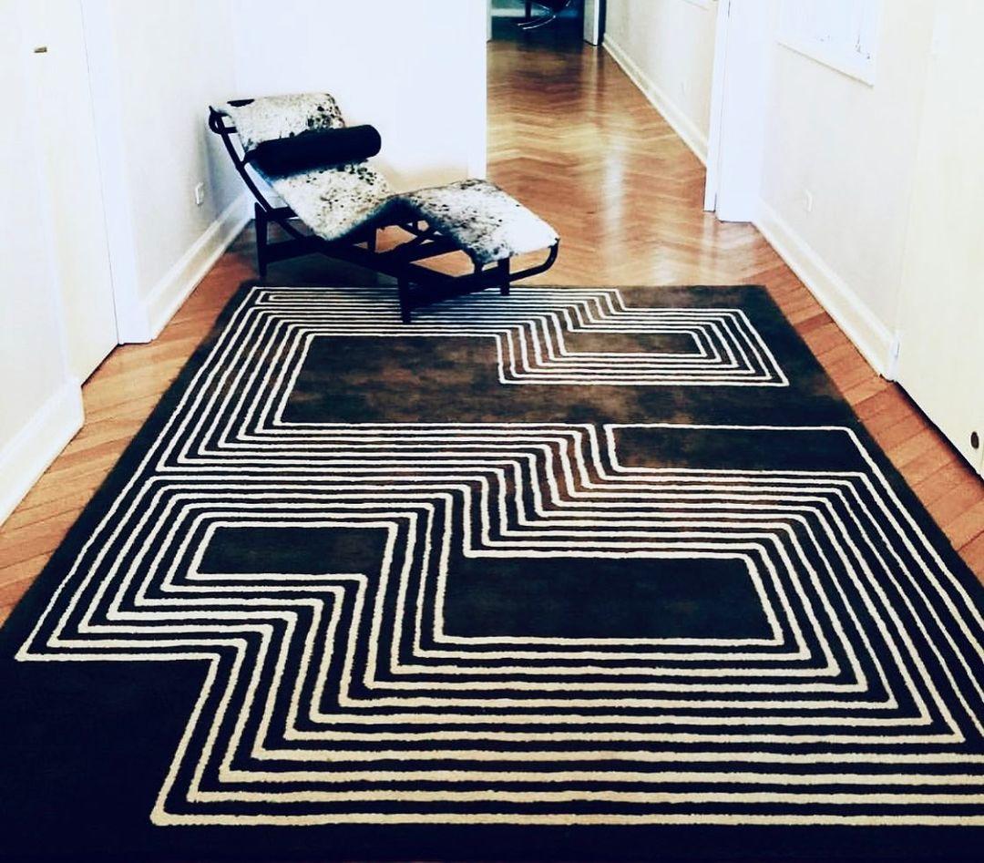 Hand-Crafted Maze Rug. JT Pfeiffer, Represented by Tuleste Factory For Sale