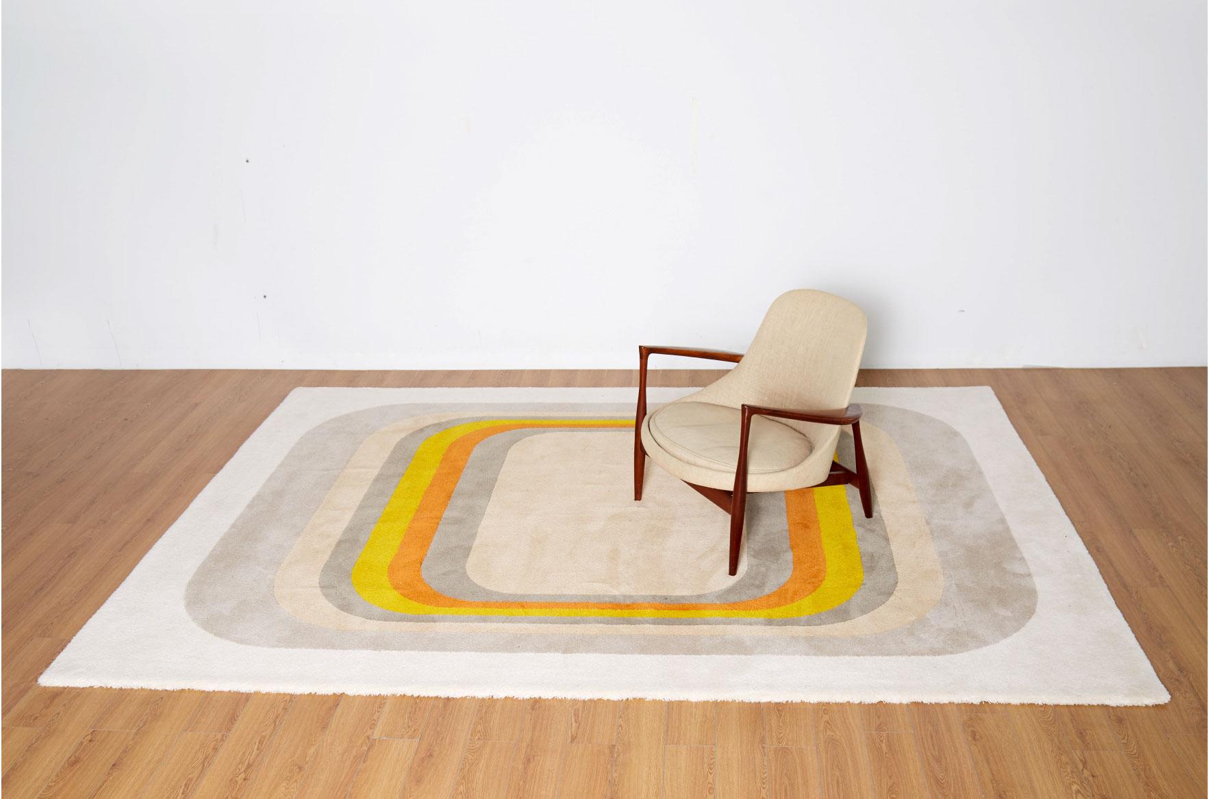 Hand-Crafted Omi Rug, JT Pfeiffer, Represented by Tuleste Factory For Sale
