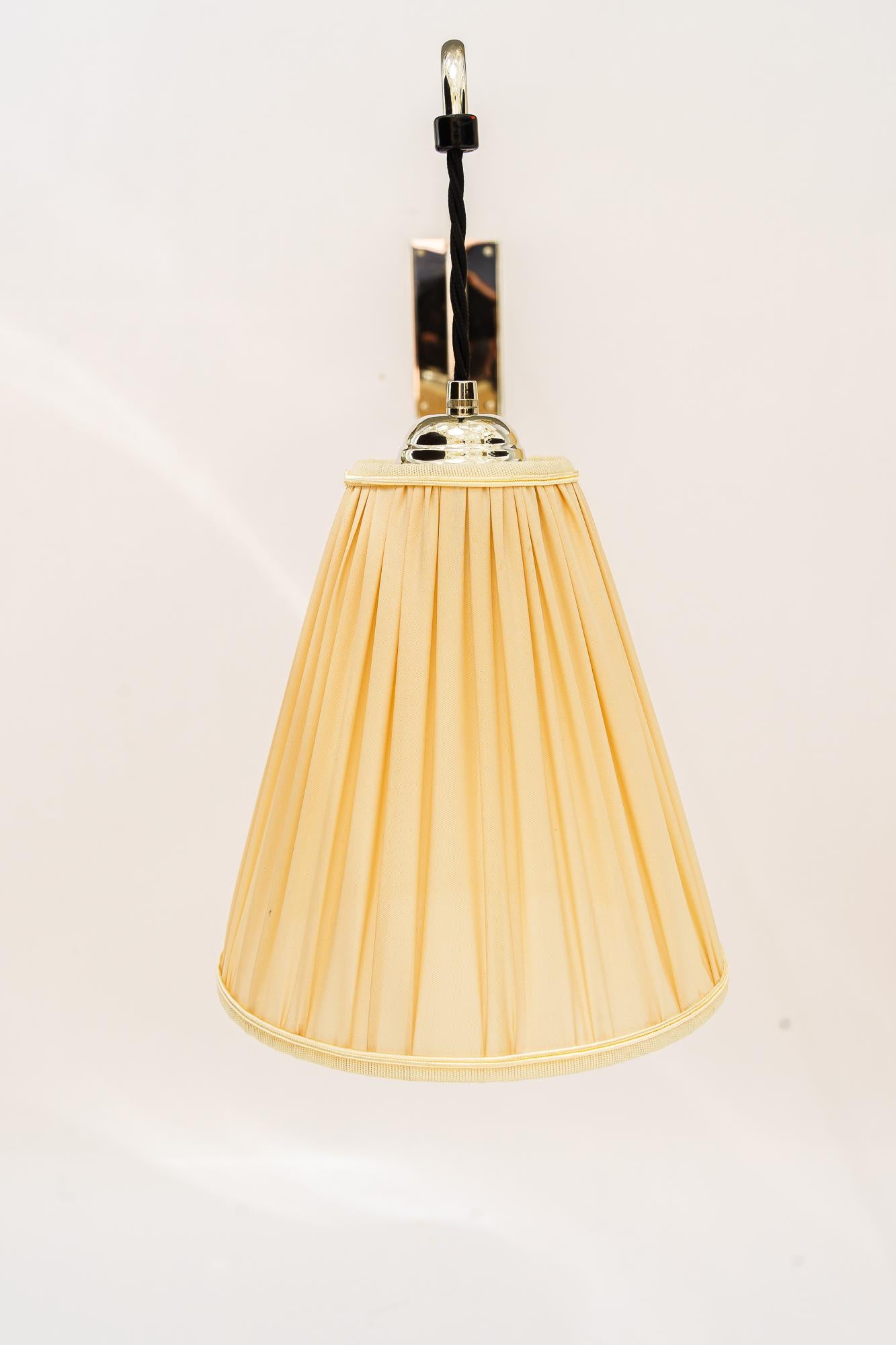J.T.Kalmar extendable and swiveling nickel wall lamp vienna around 1950s For Sale 4