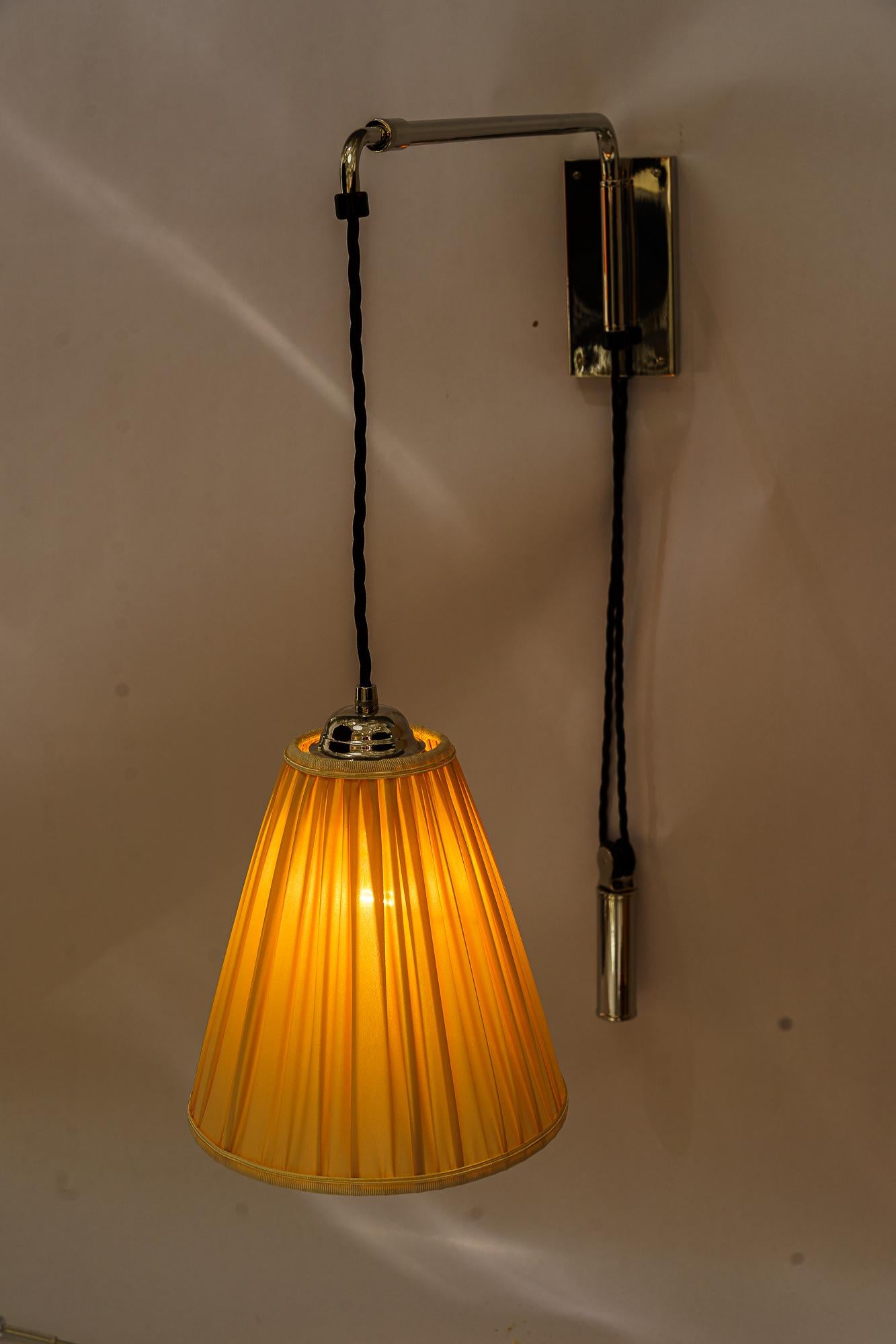 J.T.Kalmar extendable and swiveling nickel wall lamp vienna around 1950s For Sale 5