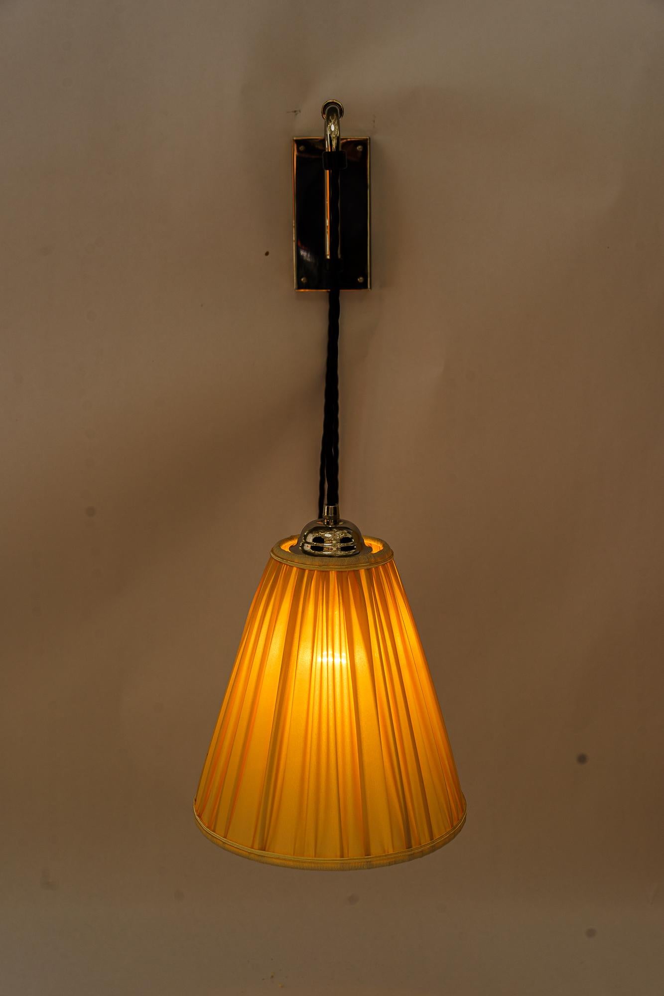 J.T.Kalmar extendable and swiveling nickel wall lamp vienna around 1950s For Sale 6