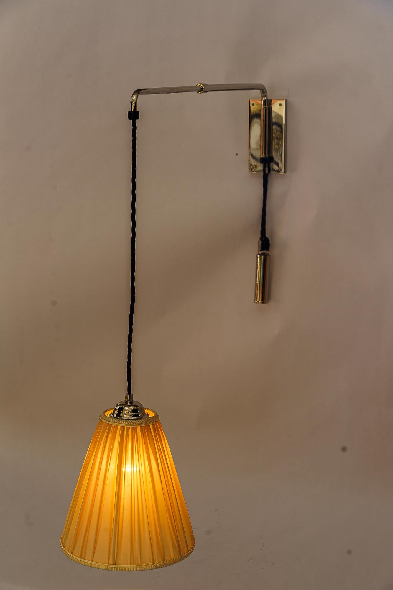 J.T.Kalmar extendable and swiveling nickel wall lamp vienna around 1950s For Sale 7